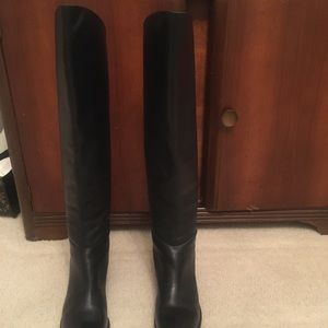 Alexander Wang boots. Back silver zipper, silver cut out angled heels.  Size 41